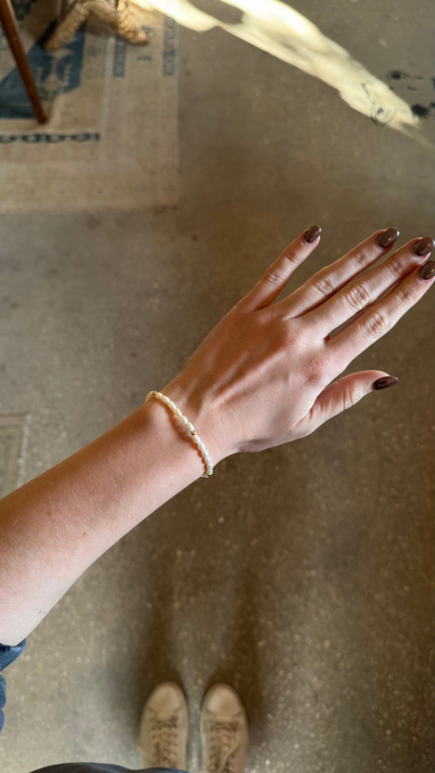 Sara | Gold Filled Beaded Bracelet with Pearls