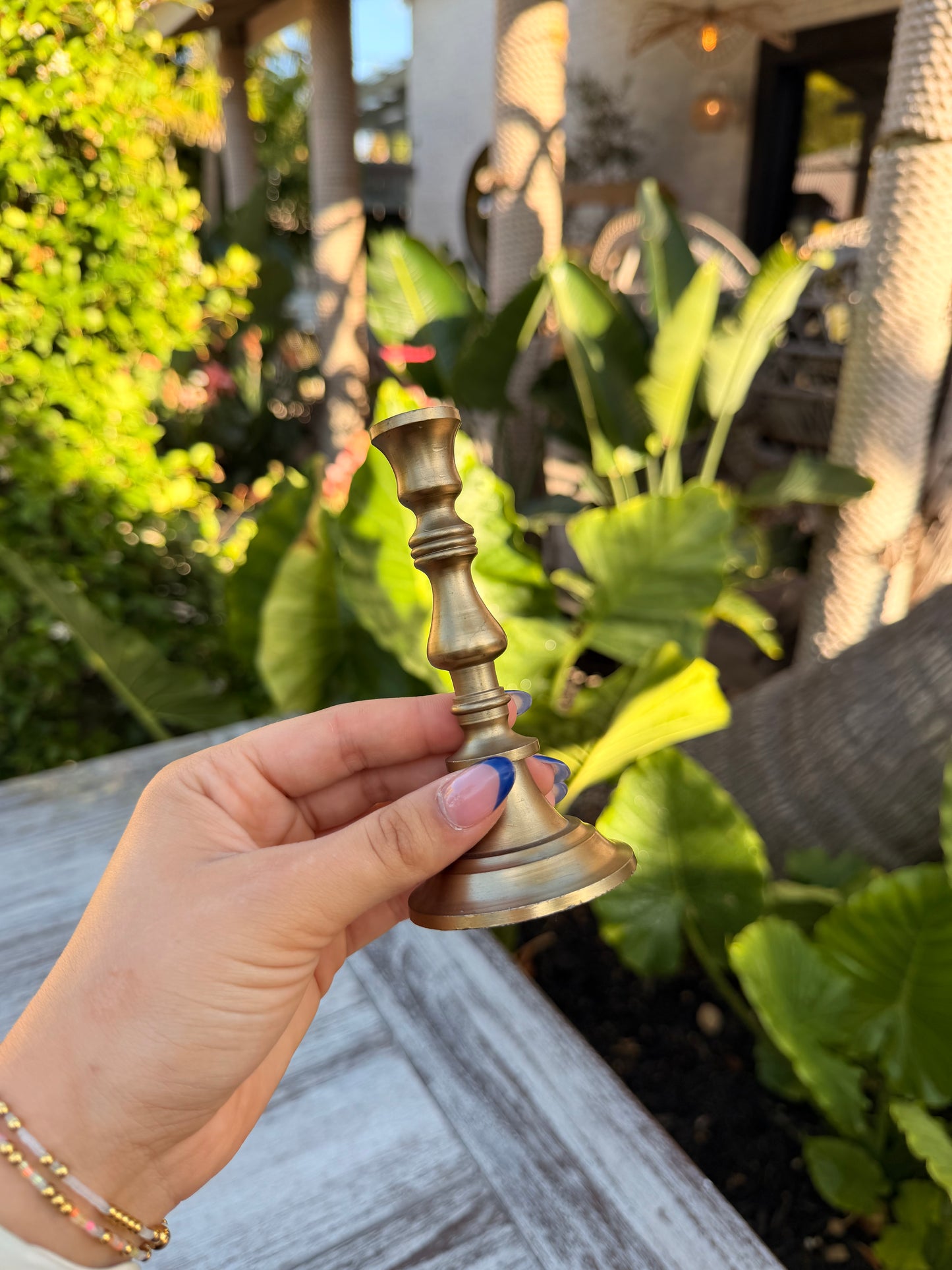 Tall Cast Aluminum Taper Holder