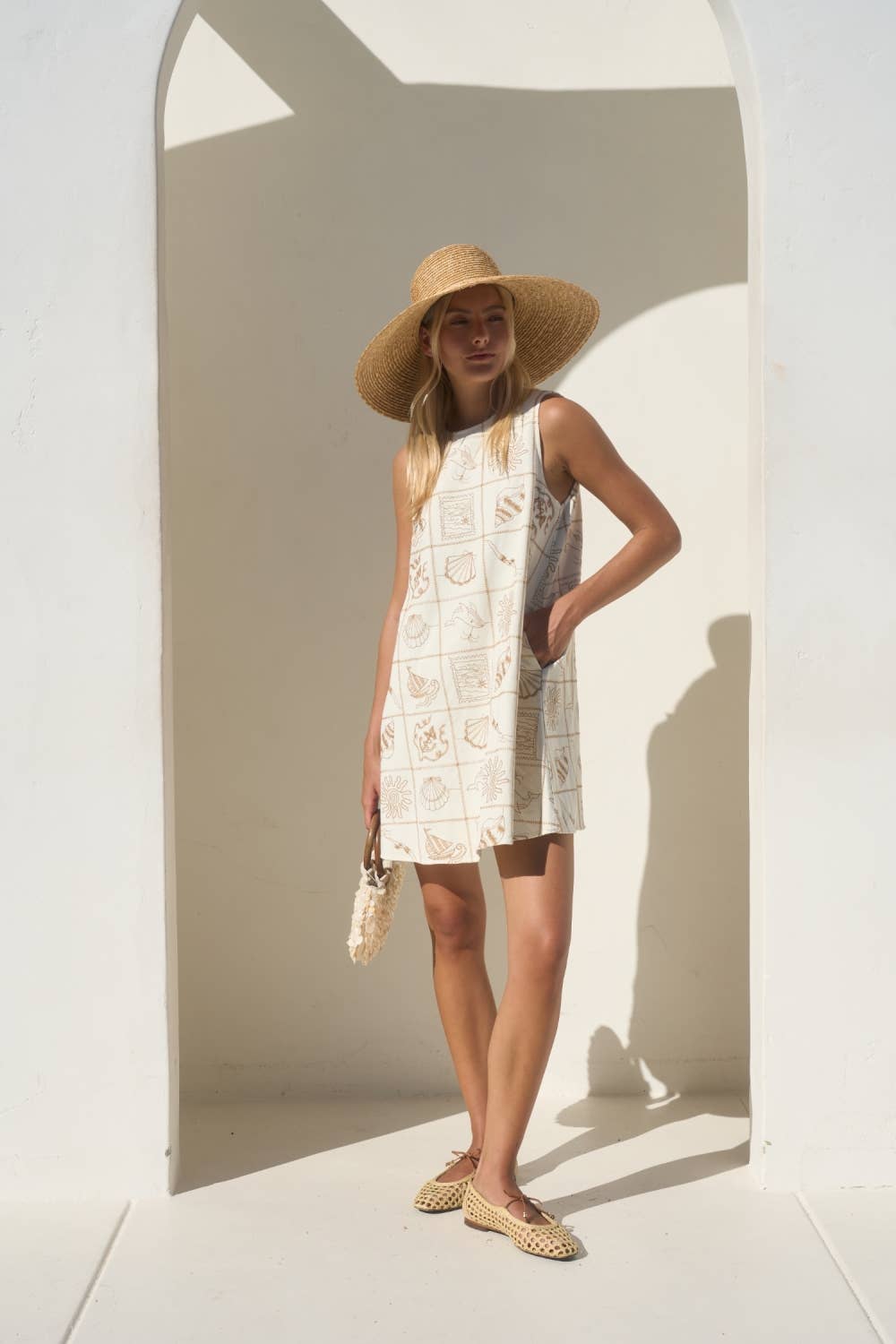 Maeve Seaside Sleeveless Mini Dress