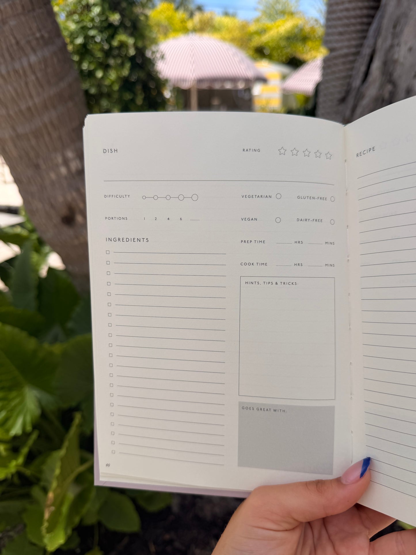 Guided Recipe Journal, A5 Hardcover - Vegetable Medley