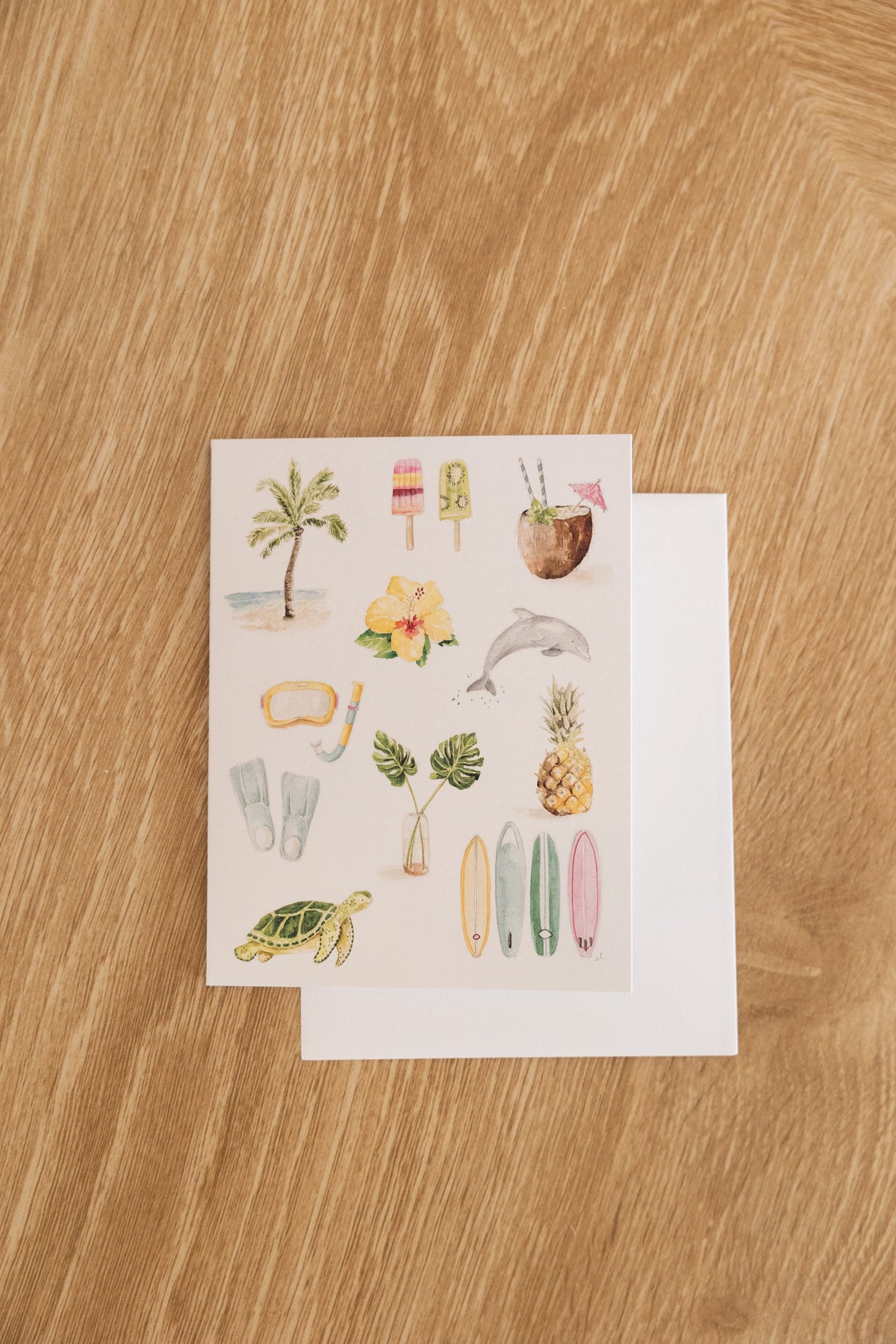 Tropical notecard