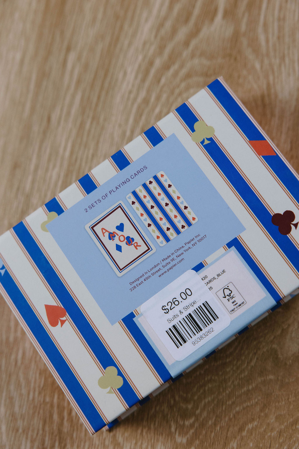 Suits & Stripes Playing Cards