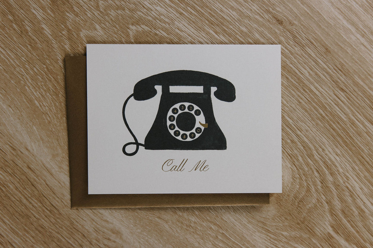 Call Me Greeting Card