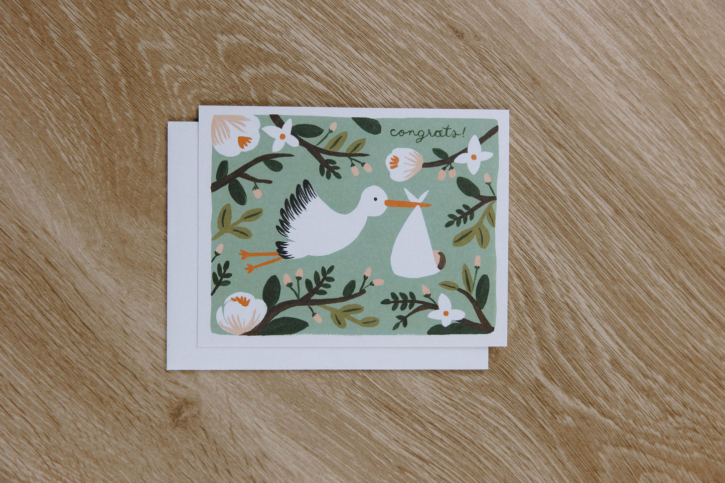 Congrats Stork Card