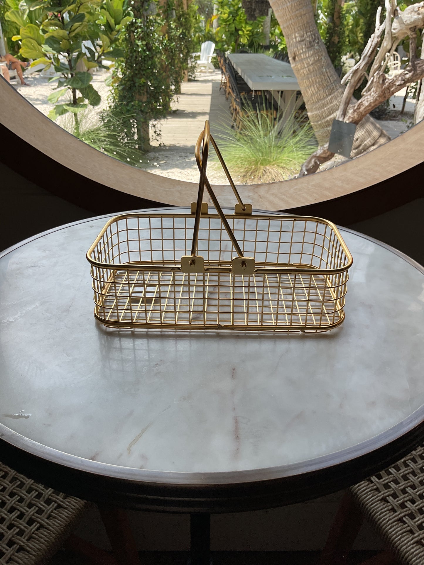 Brass Graph Basket