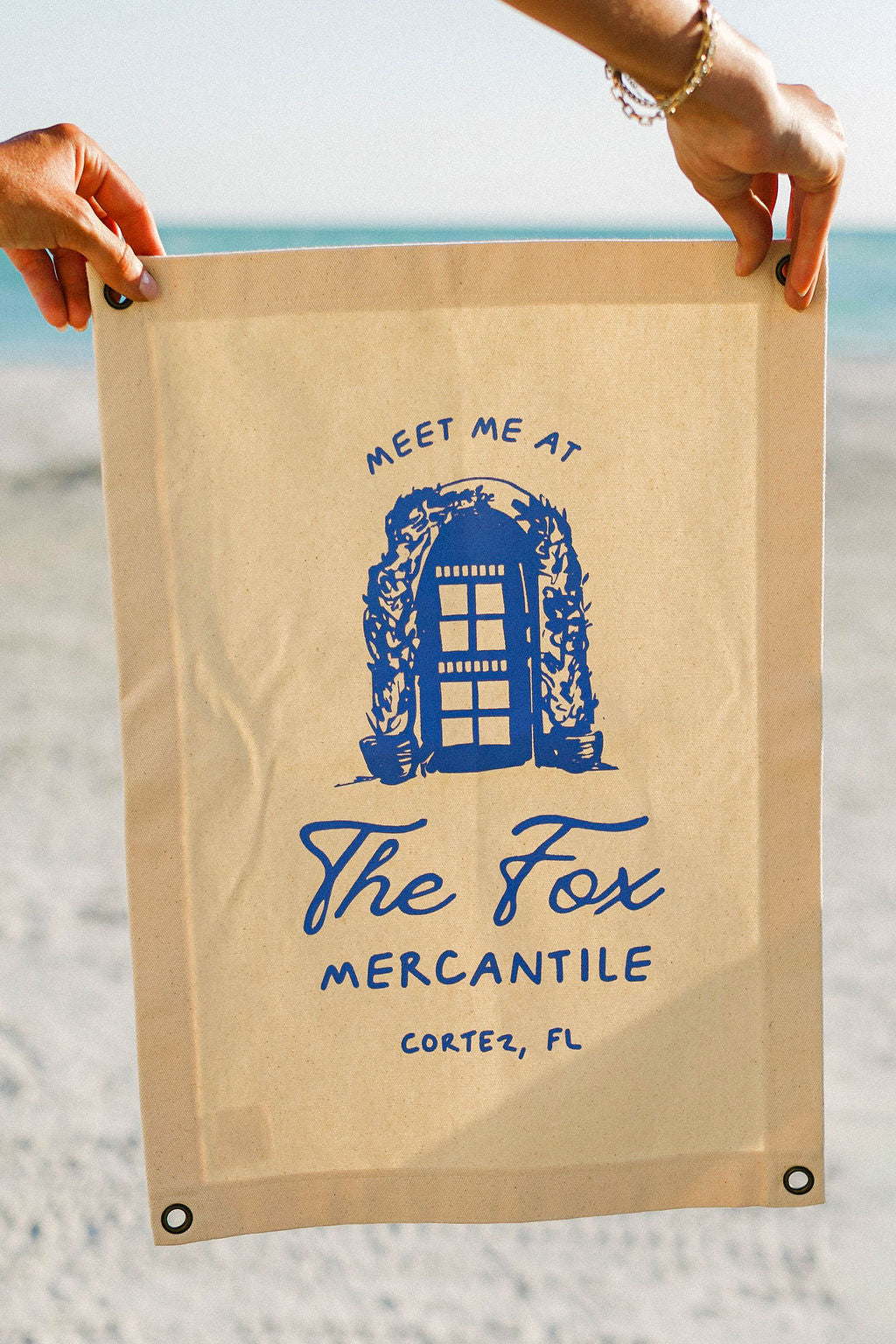 "Meet Me at the Fox M." Canvas Banner