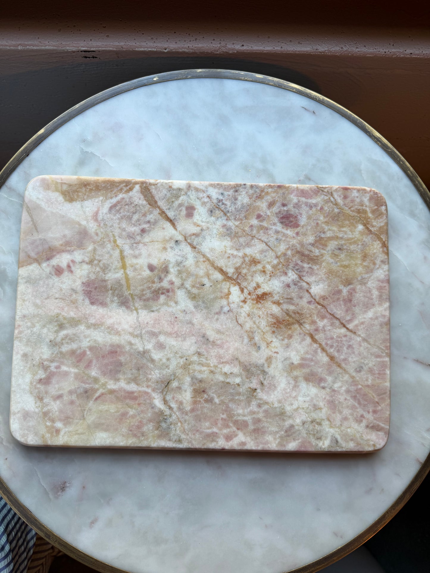 Pink Marble Cutting Board
