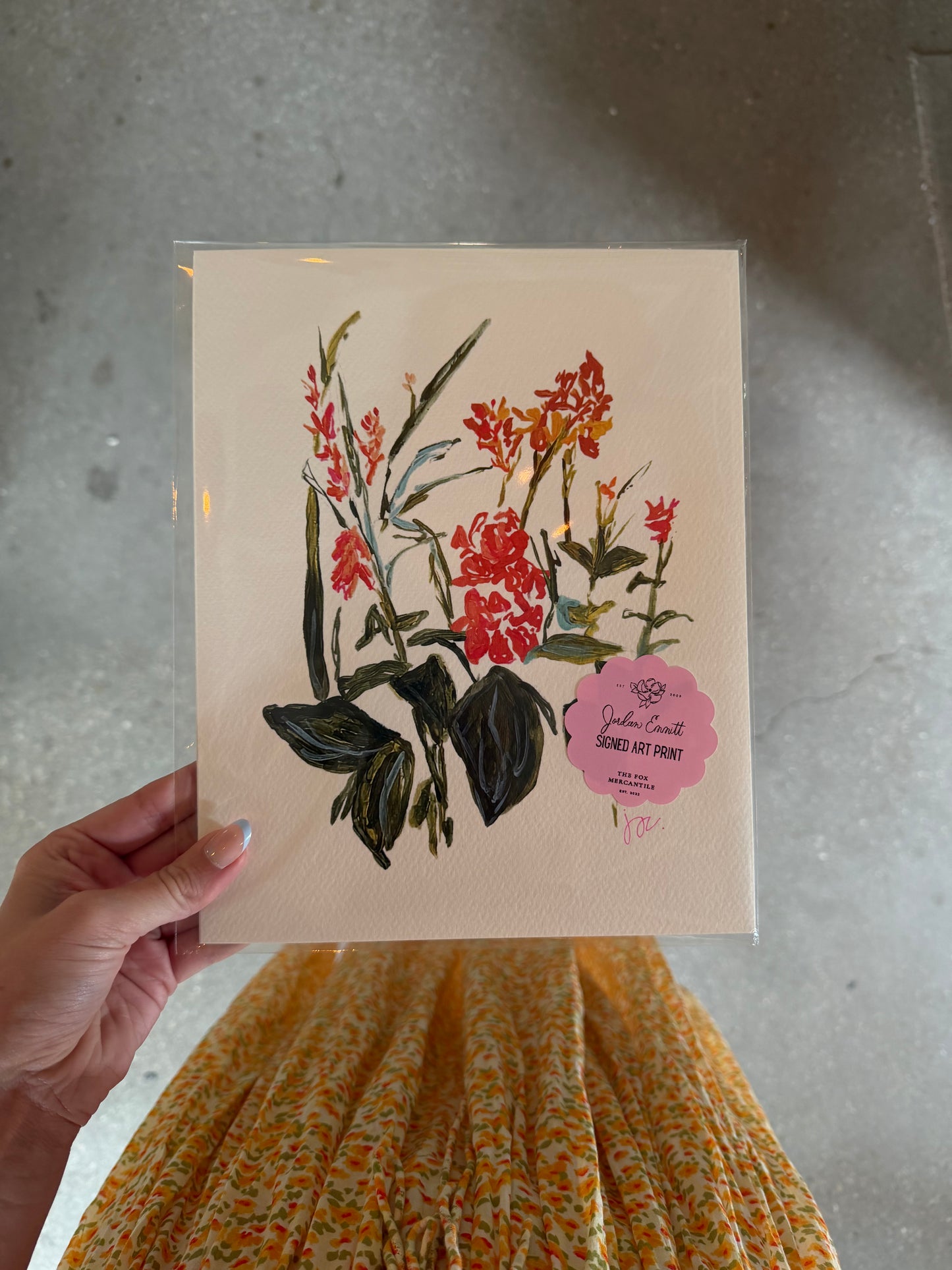 The Fox M Canna Lily Print