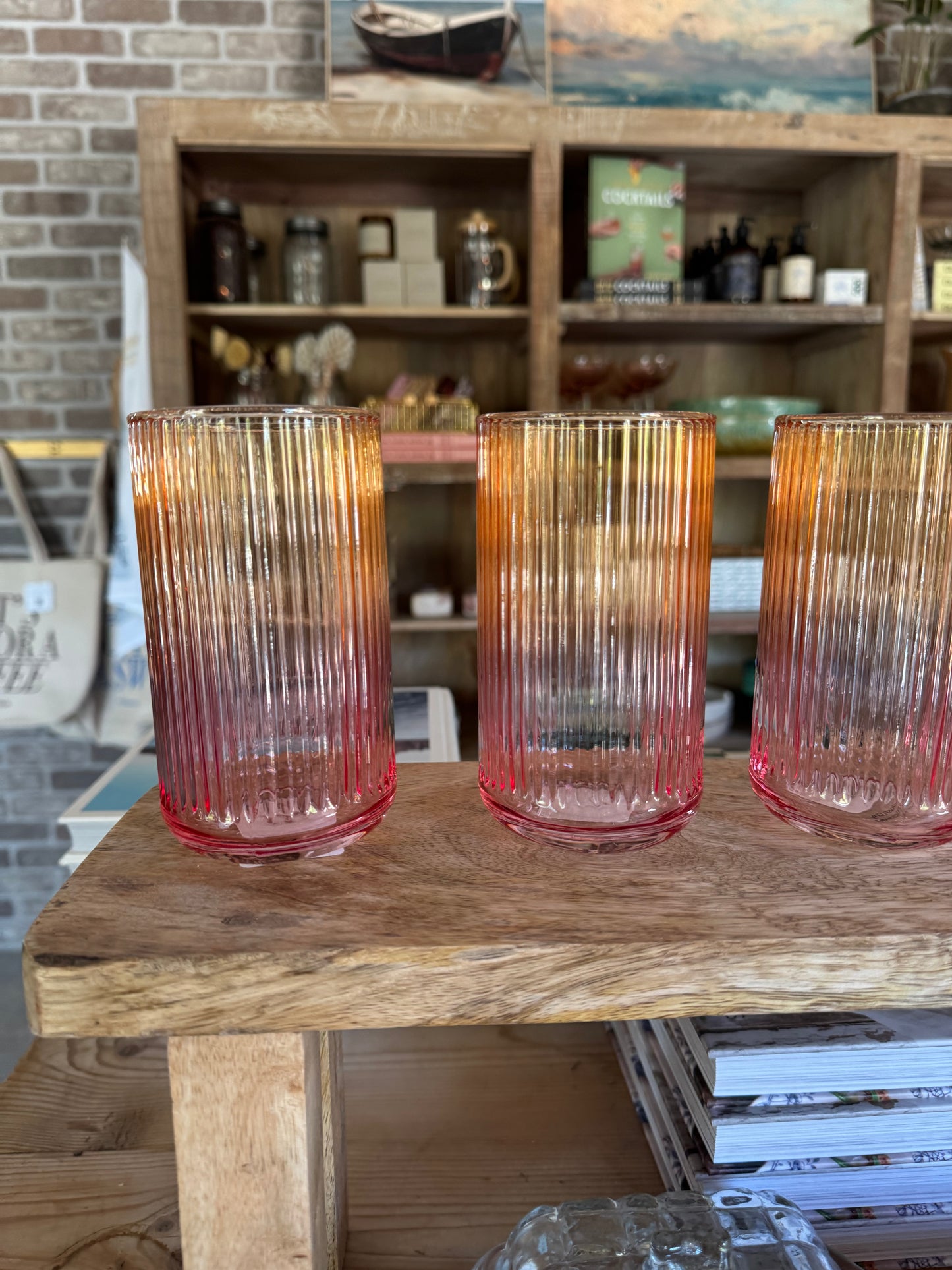 Ombre Hand-Blown Drinking Glass (12oz)