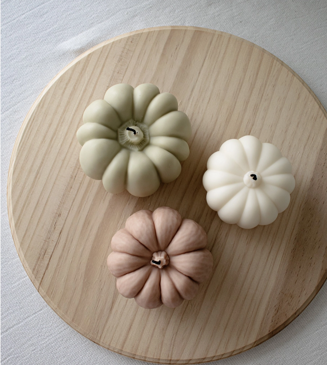 Ivory Small Pumpkin Candle