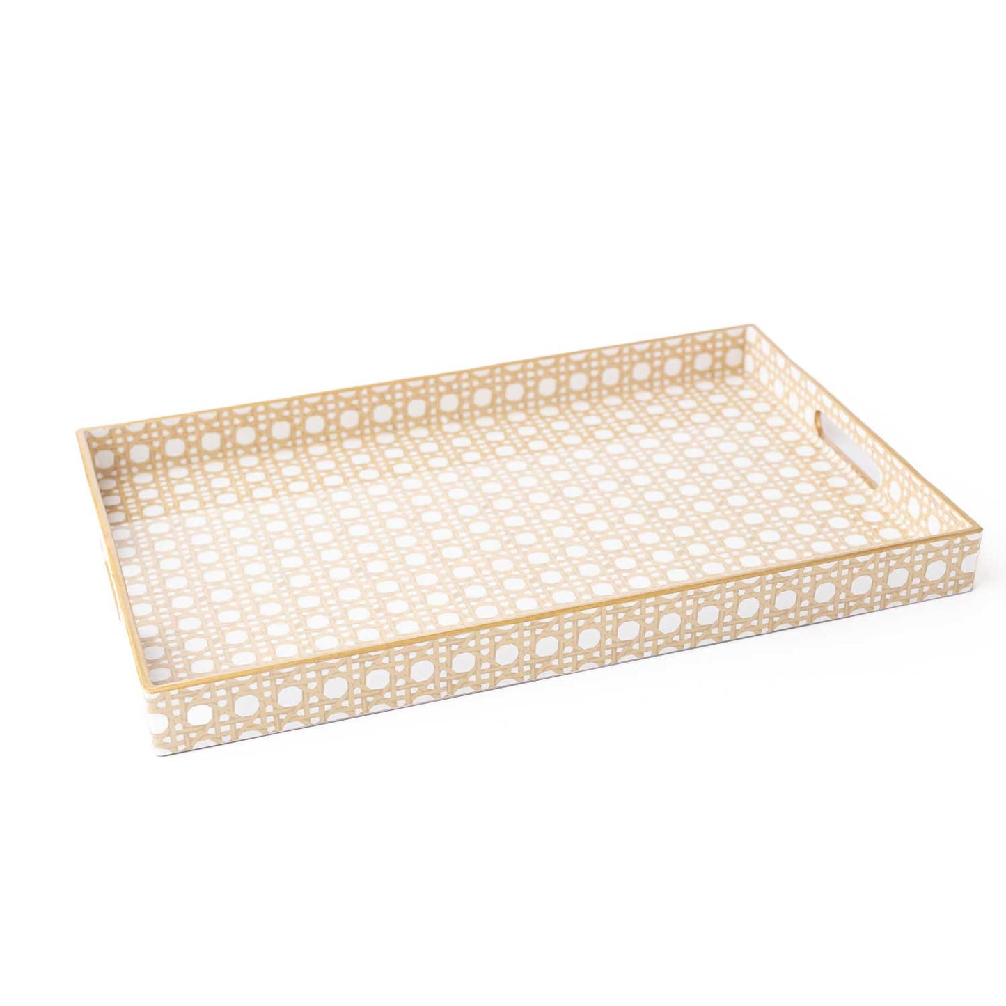 Cane Rectangular Tray