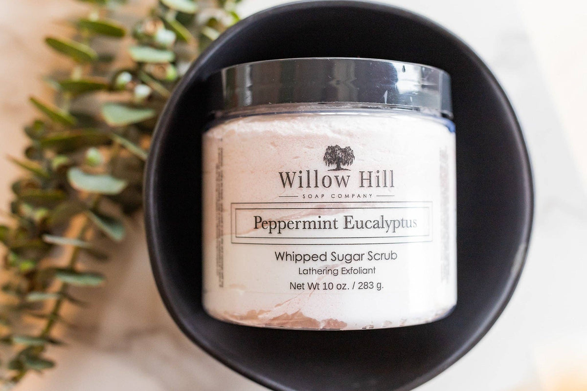 Peppermint Eucalyptus Whipped Sugar Scrub