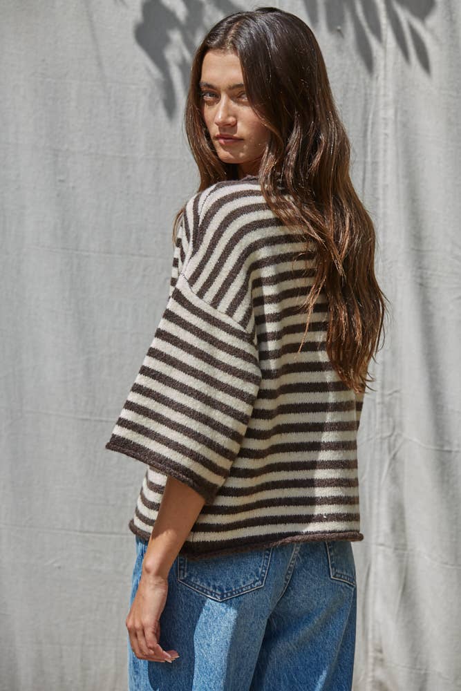 Quarter Sleeve Cardigan