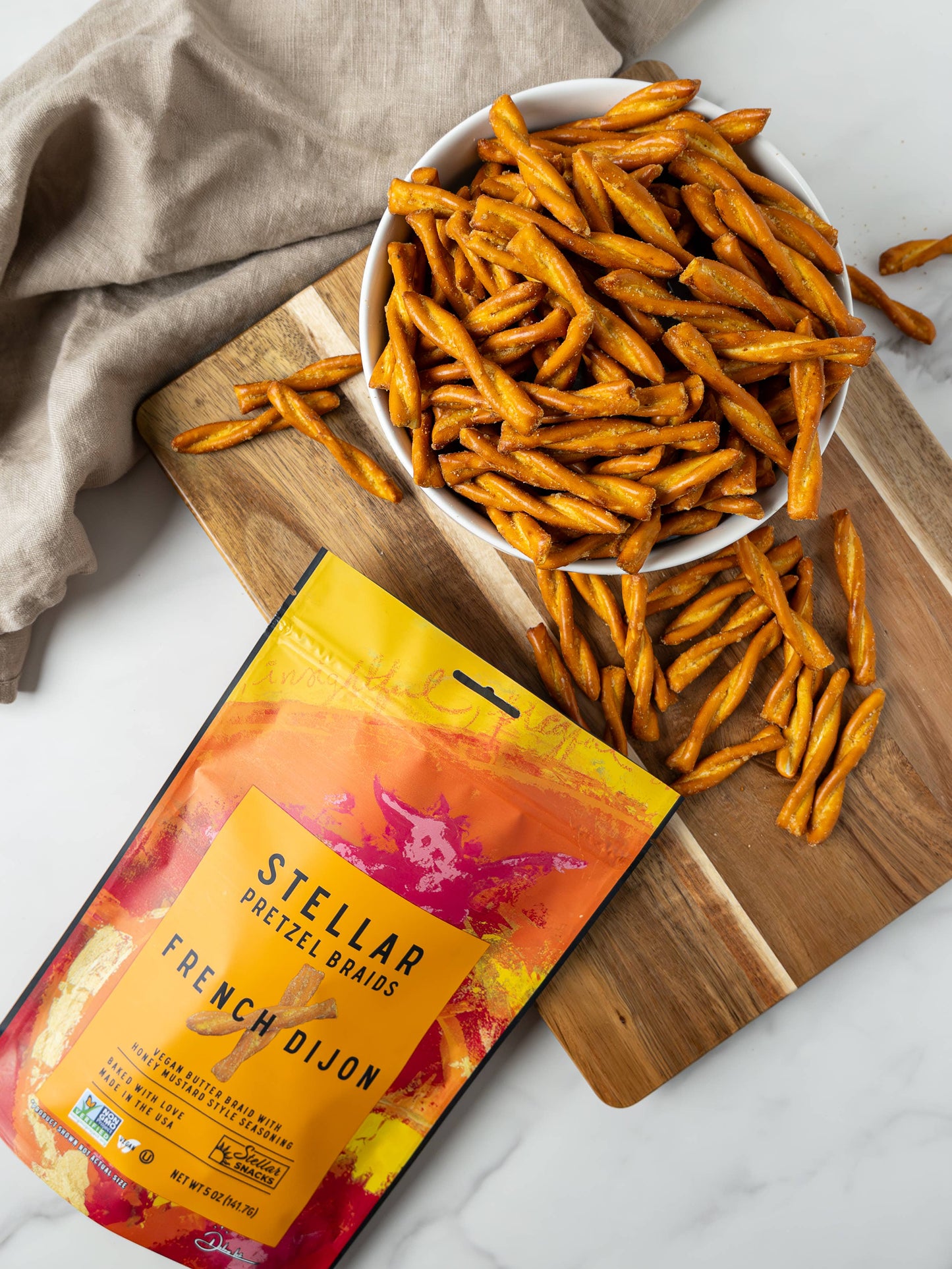 Stellar Pretzel Braids- French Dijon