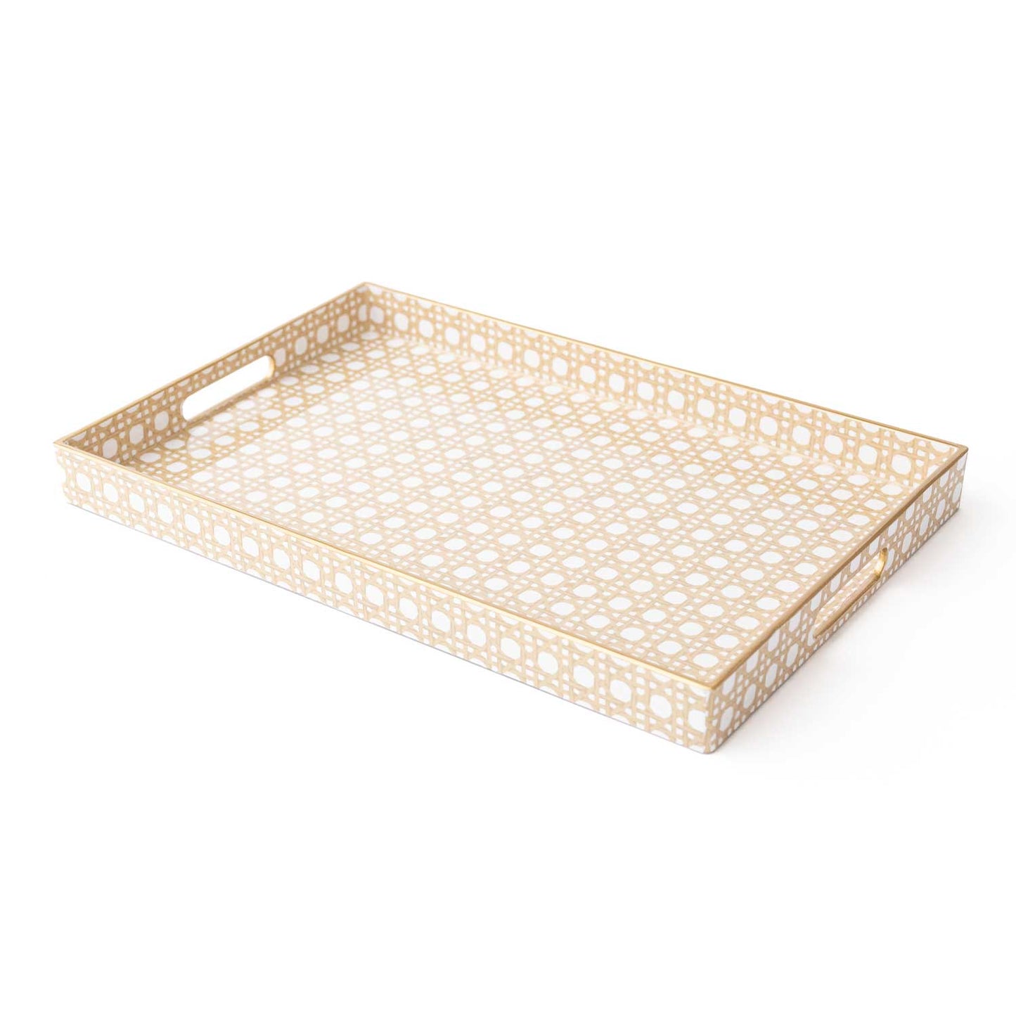 Cane Rectangular Tray
