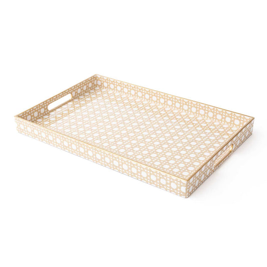 Cane Rectangular Tray