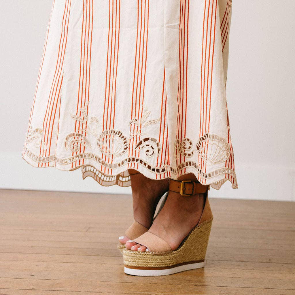 Cherry Pinstripe Dress
