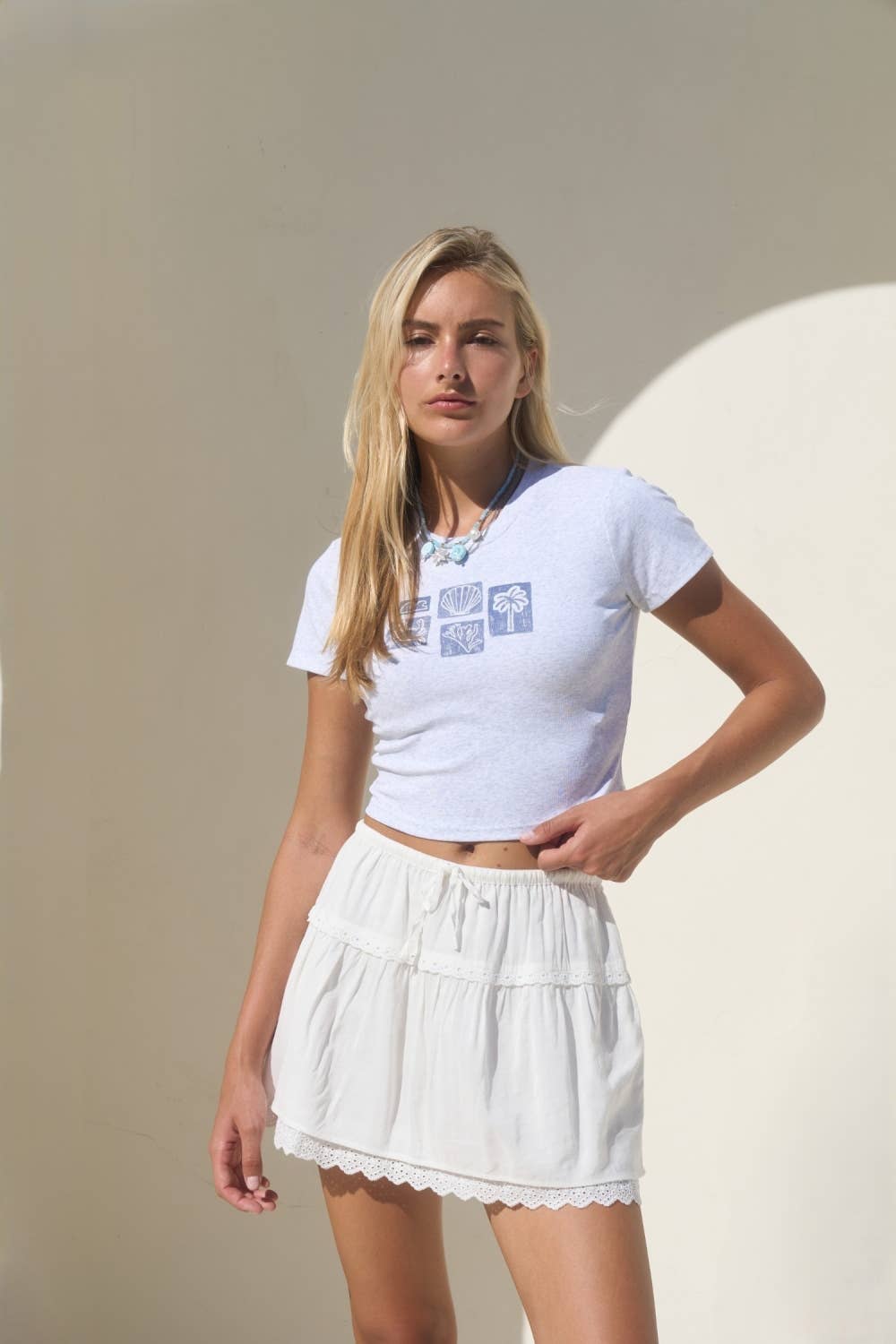 Cropped Coastal Baby Tee