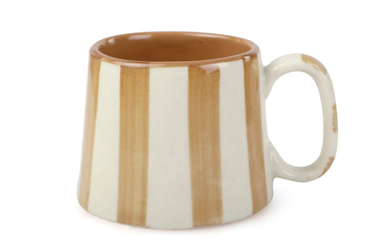 Hand-painted Brown Stripe Mug