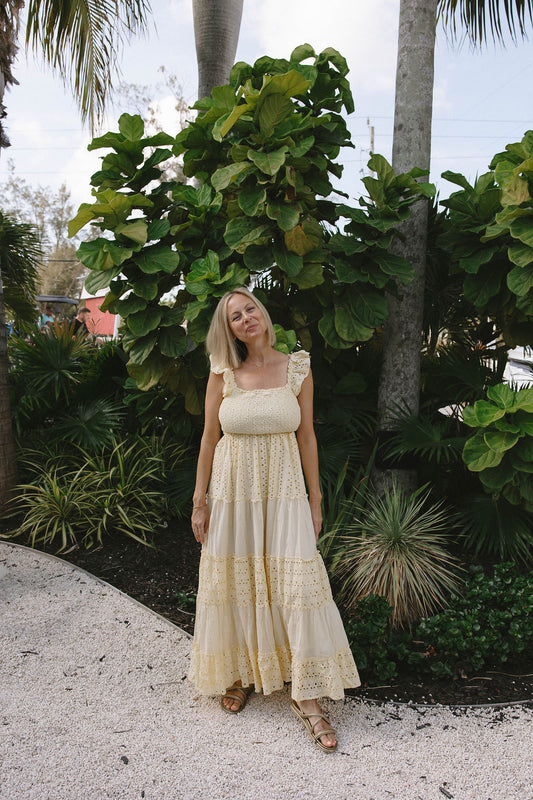 Sunshine Smocked Maxi Dress