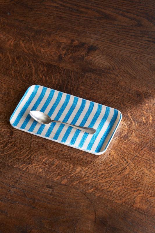 Sky Blue Linen Tray