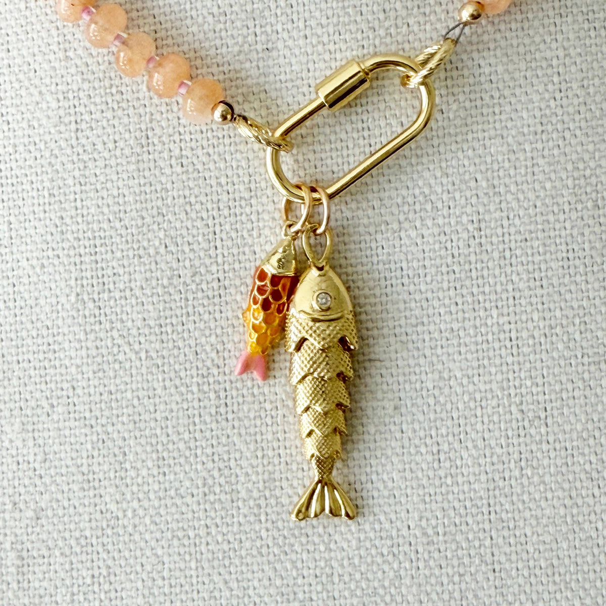 Orange Fishy Necklace