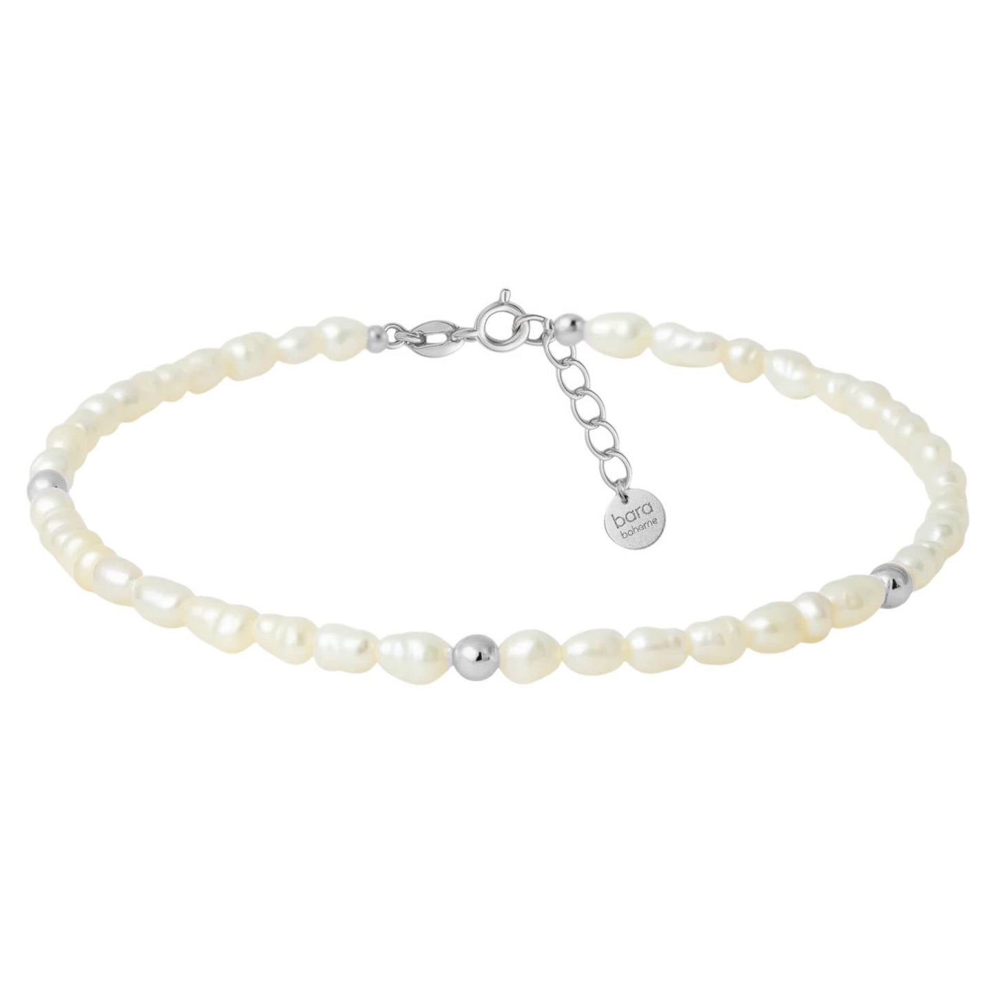 Sara | Gold Filled Beaded Anklet with Pearls