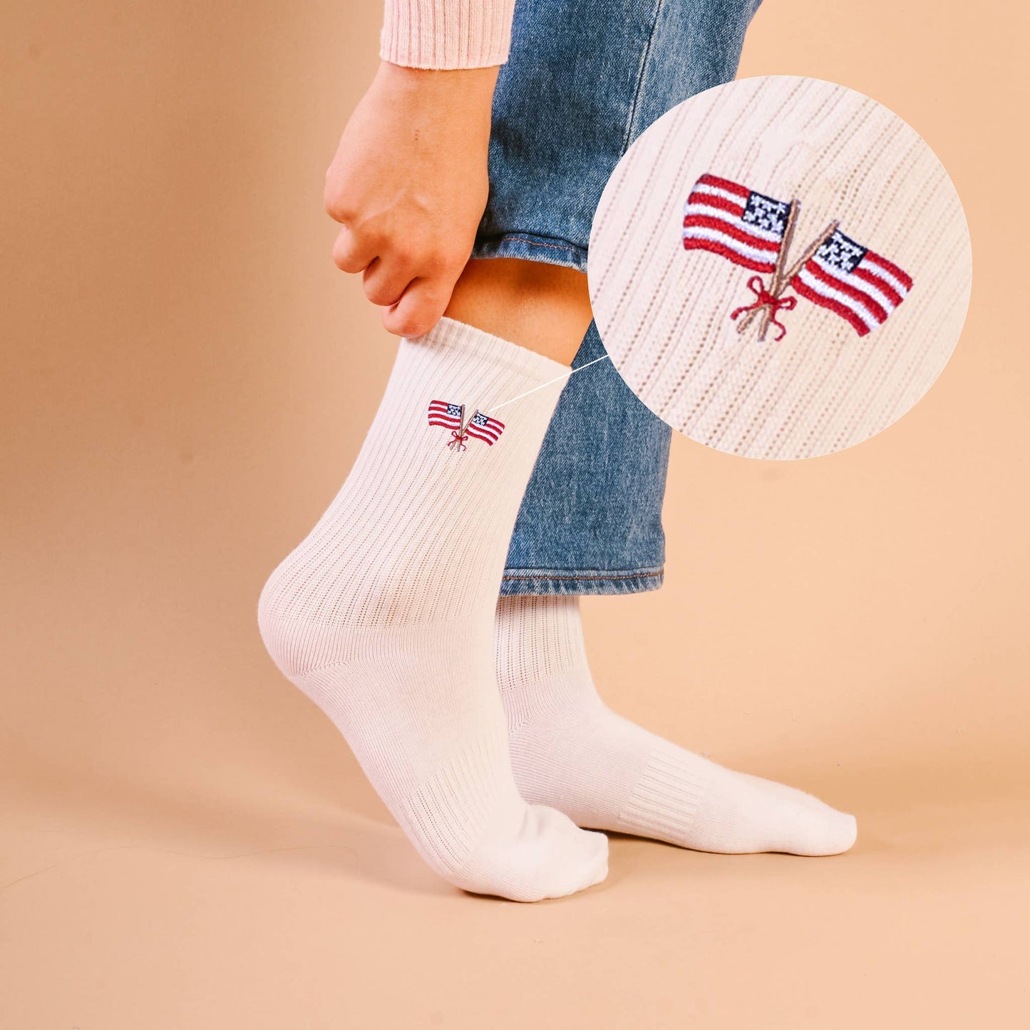 Crew Socks–American Flags