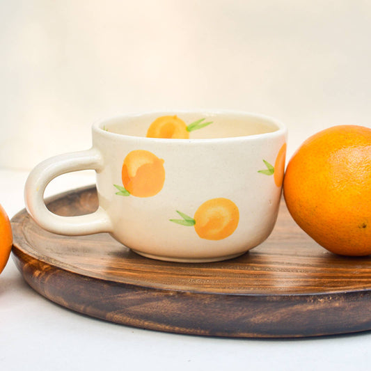 Orange Artisan Ceramic Mug