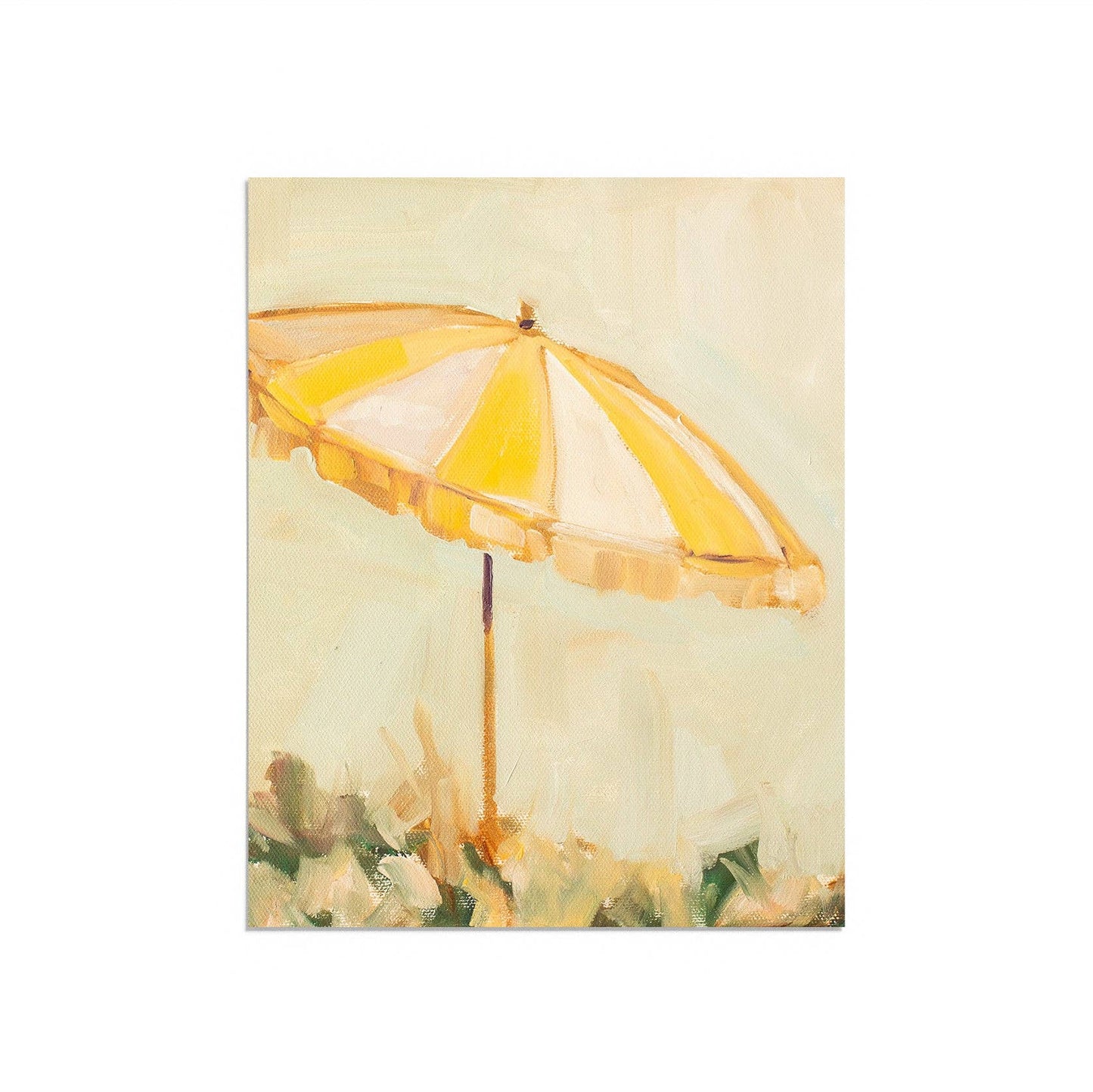 Yellow Umbrella Print
