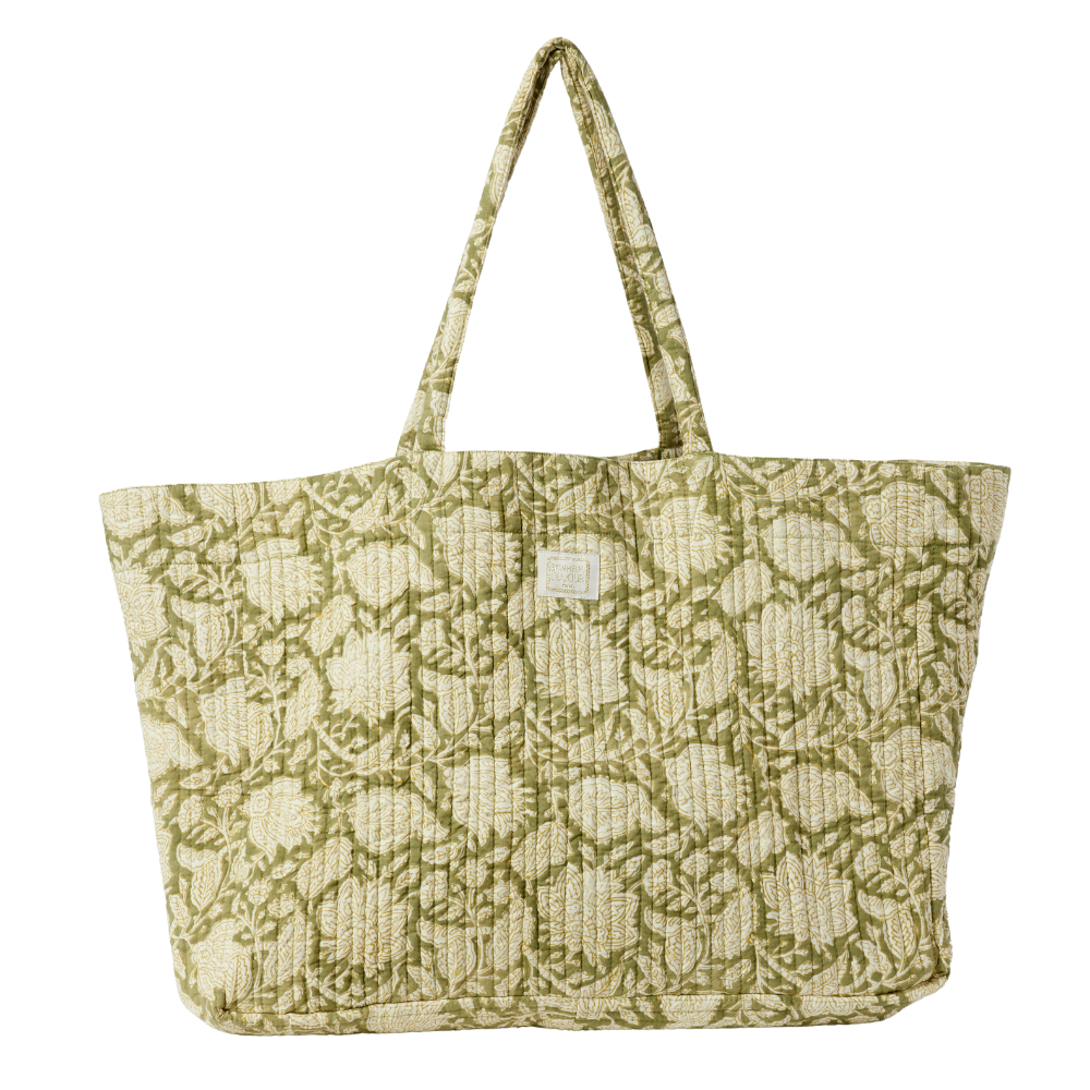 Chandra Kaki Oversized Tote Bag