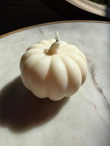 Ivory Small Pumpkin Candle