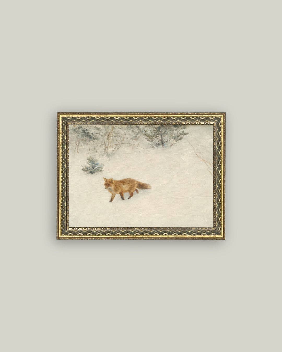 Th Fox In Winter Print
