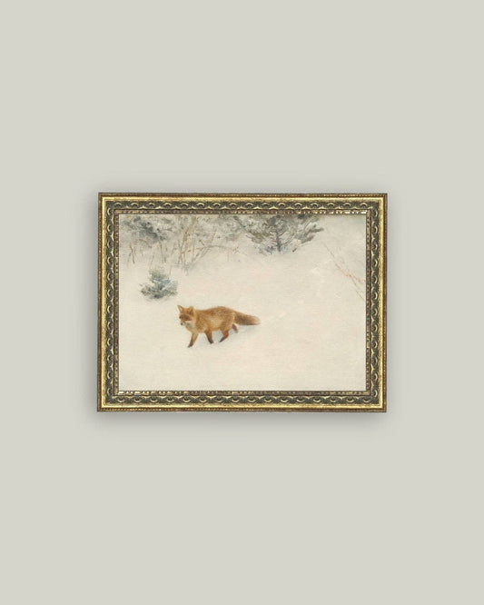 Th Fox In Winter Print