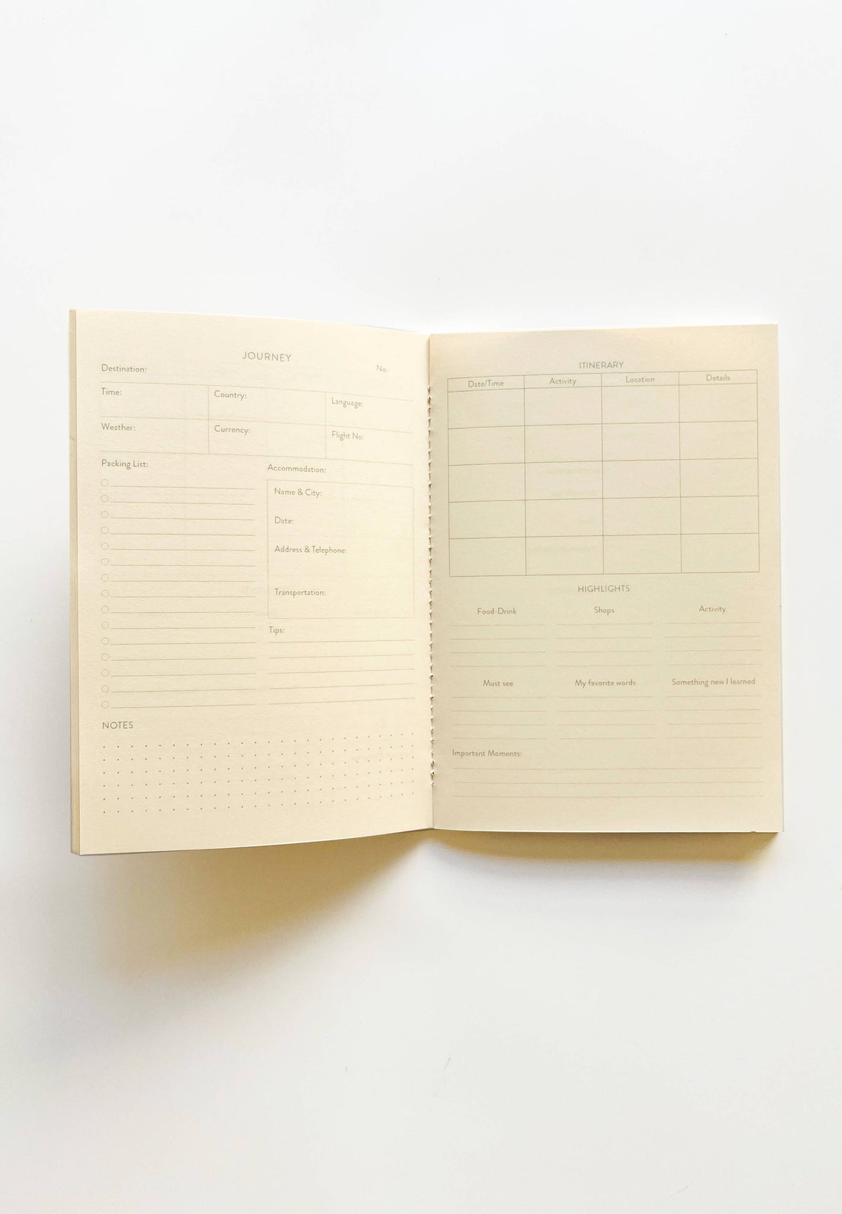 Travel Journal