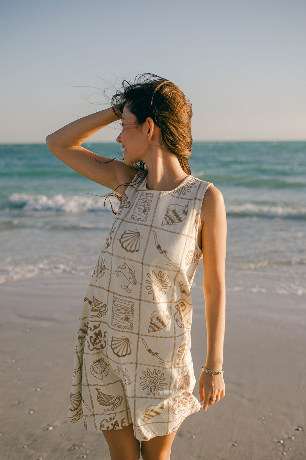 Maeve Seaside Sleeveless Mini Dress