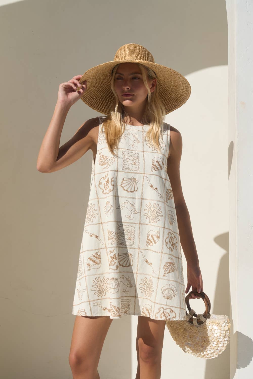 Maeve Seaside Sleeveless Mini Dress
