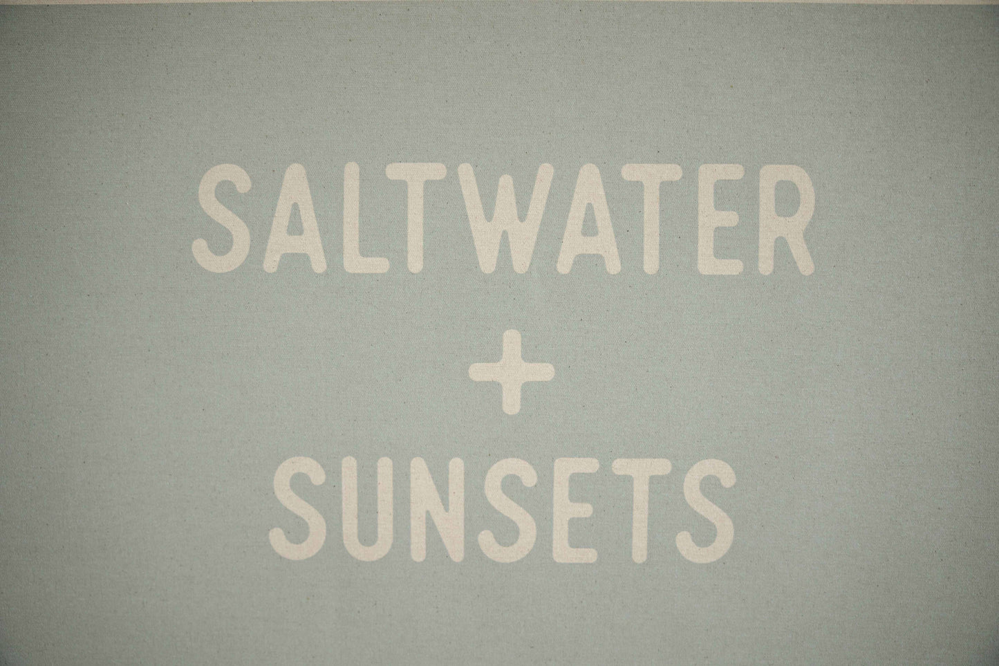 Saltwater and Sunsets Canvas Banner