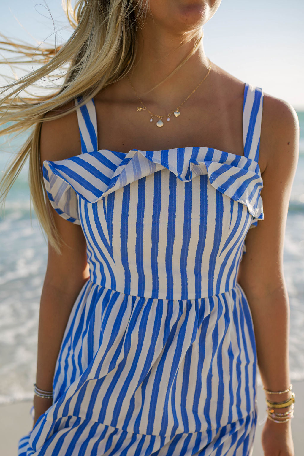 The Cove Striped Mini Dress