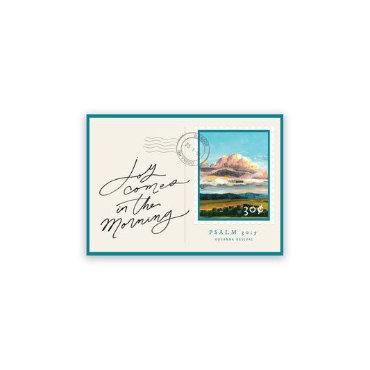 Joy Comes In the Morning Postcard Sticker
