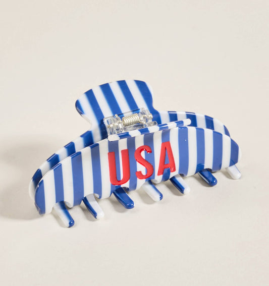 USA Striped Claw Clip