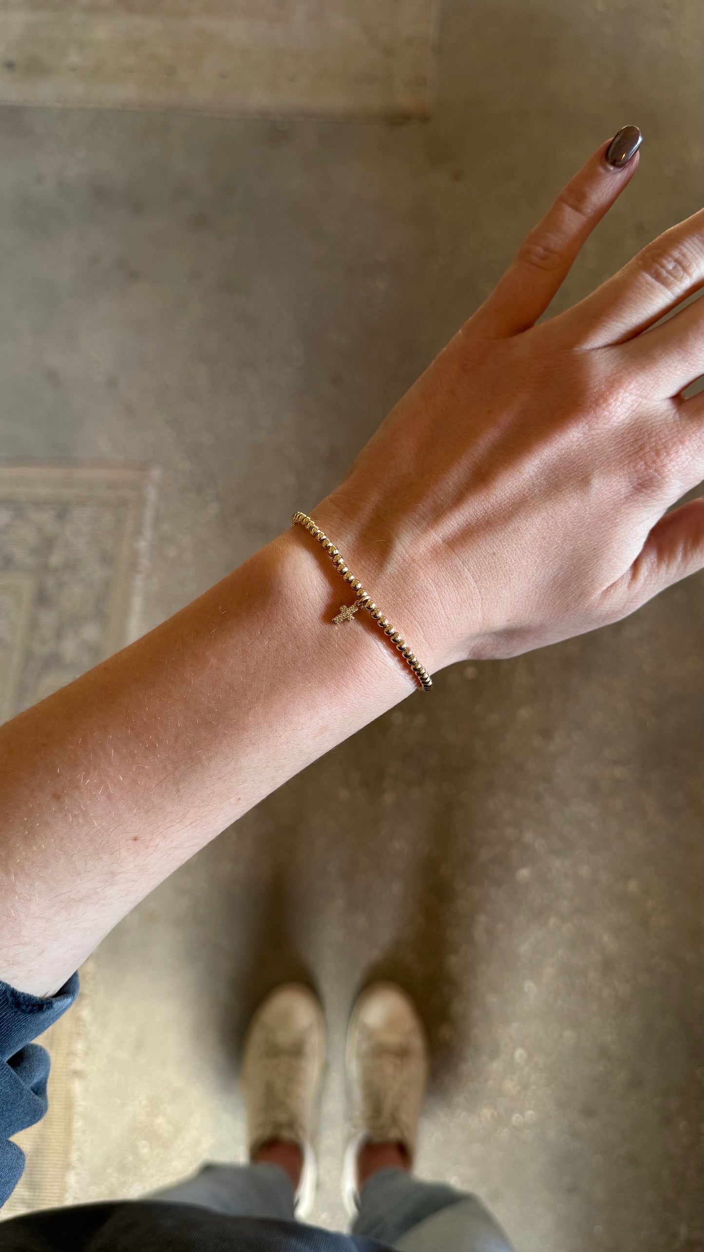 Faith Cross Charm Bracelet w/ Clasp