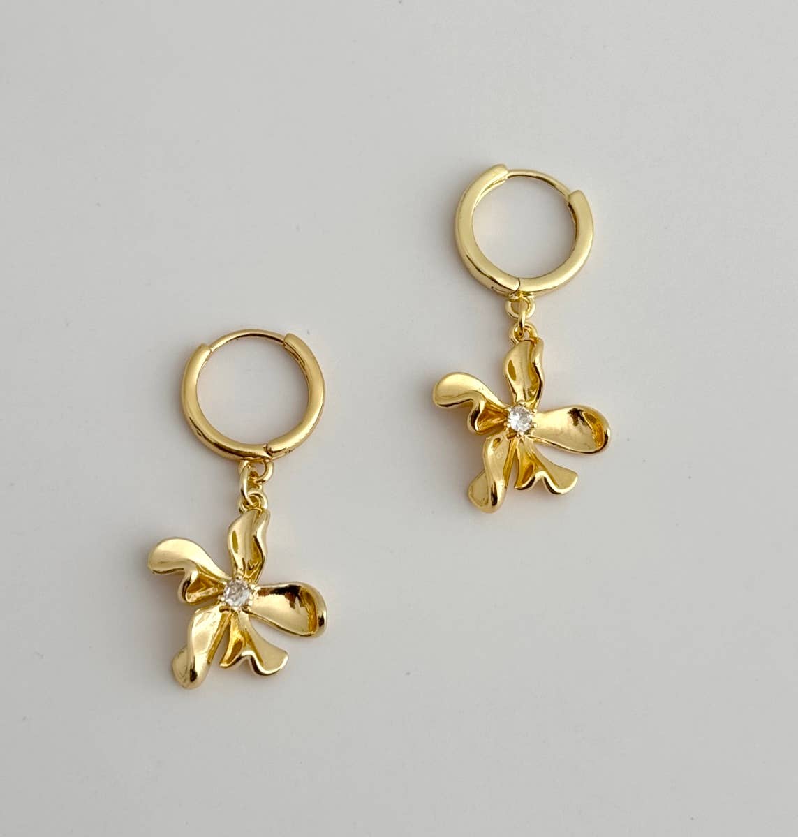 Plumeria Floating Earrings