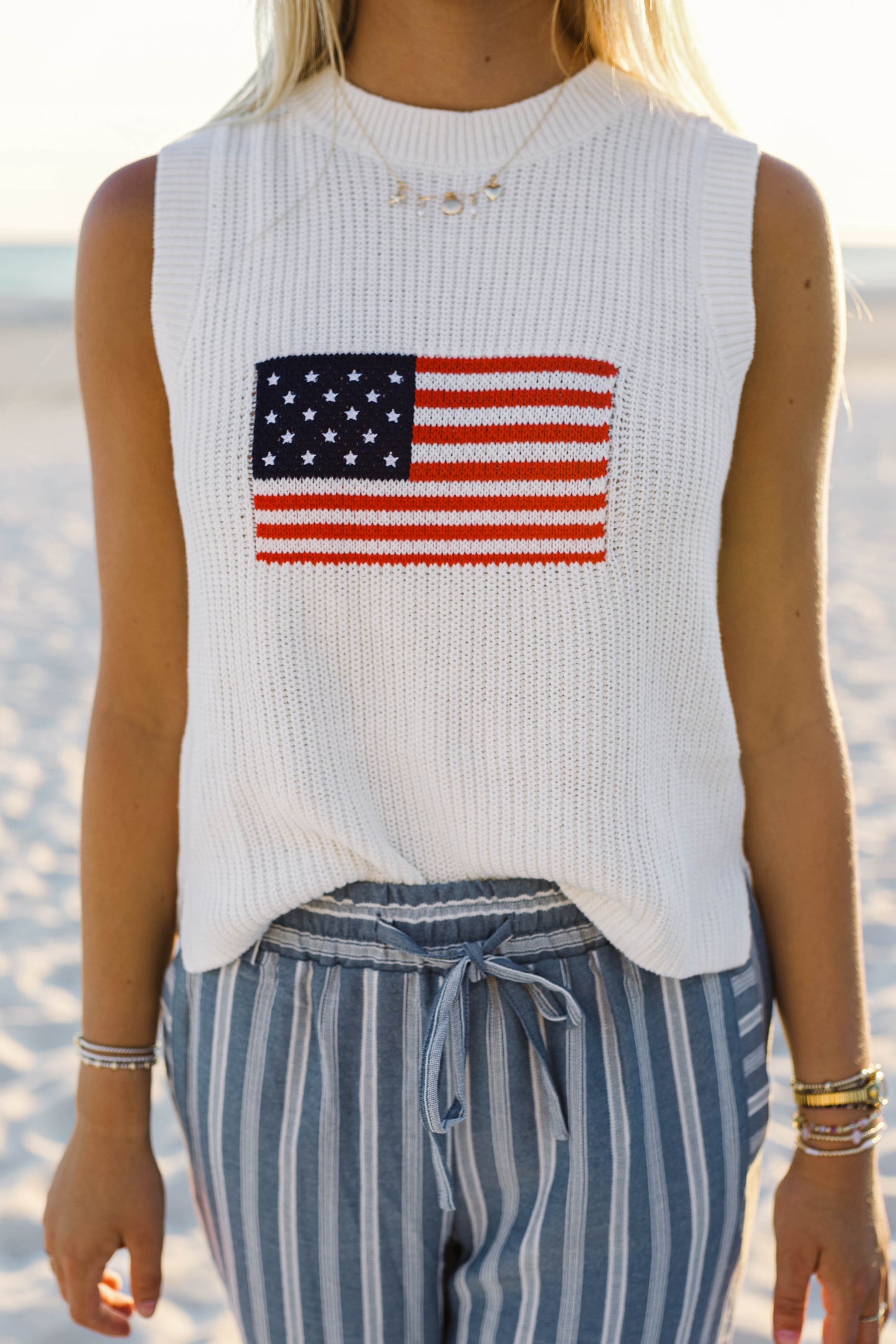 Americana Breeze Knit Top