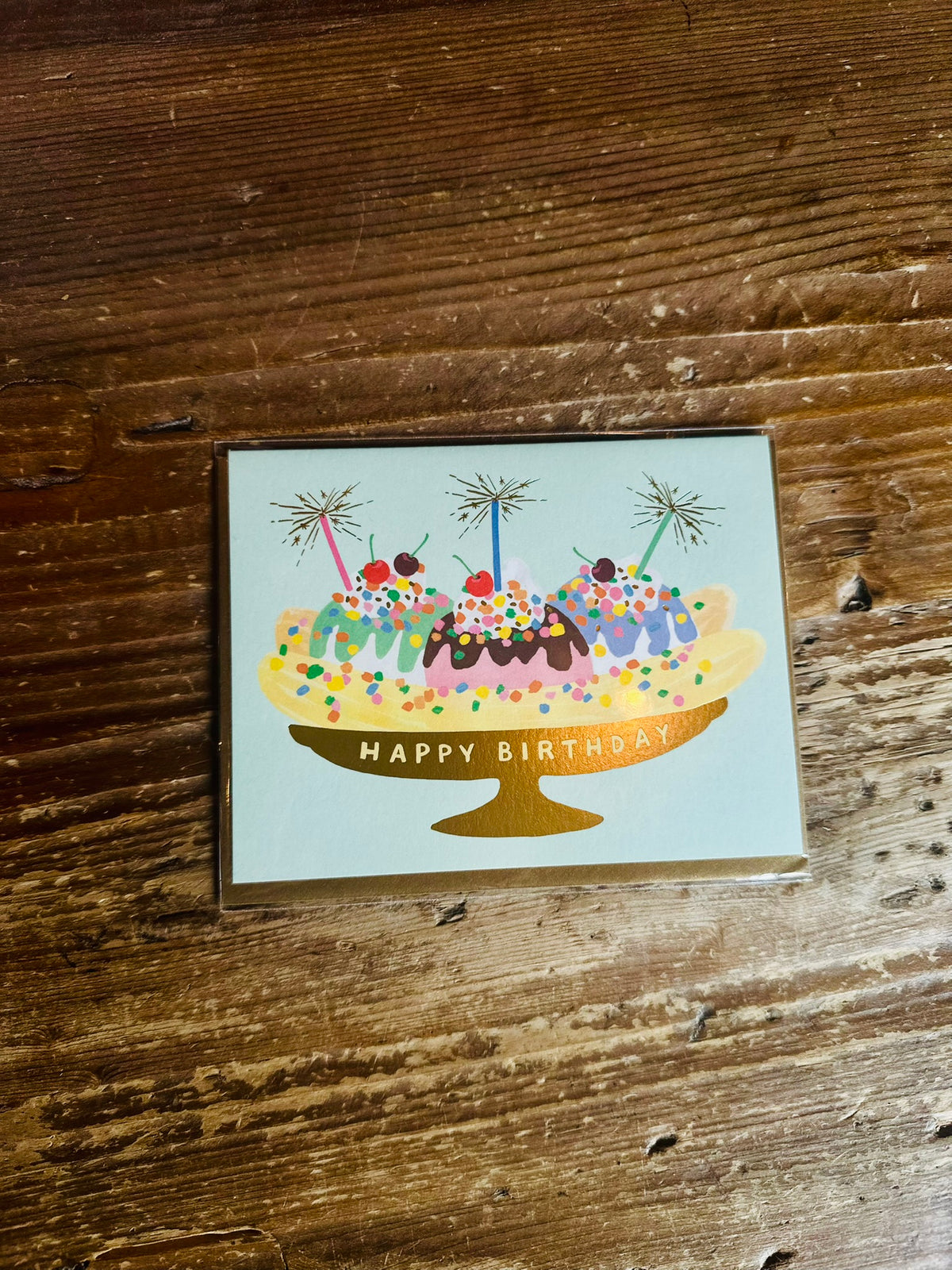 Banana Split Birthday Card