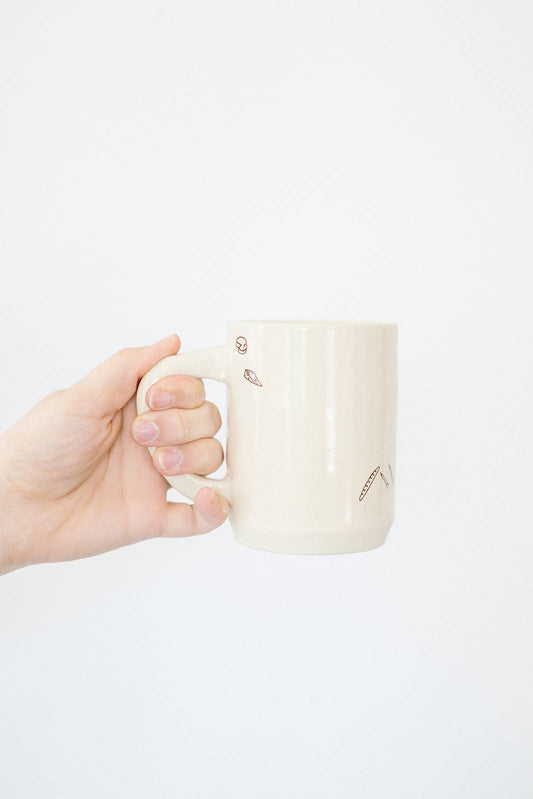 Handmade Girl Dinner Mug
