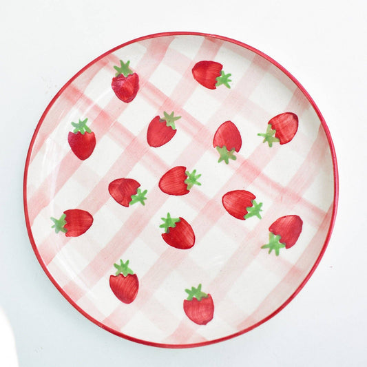 Strawberry Shortcake Dessert Plate