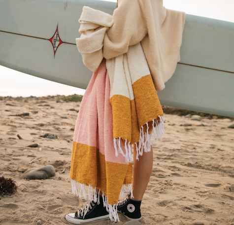 Sunrise - RECYCLED THROW BLANKET