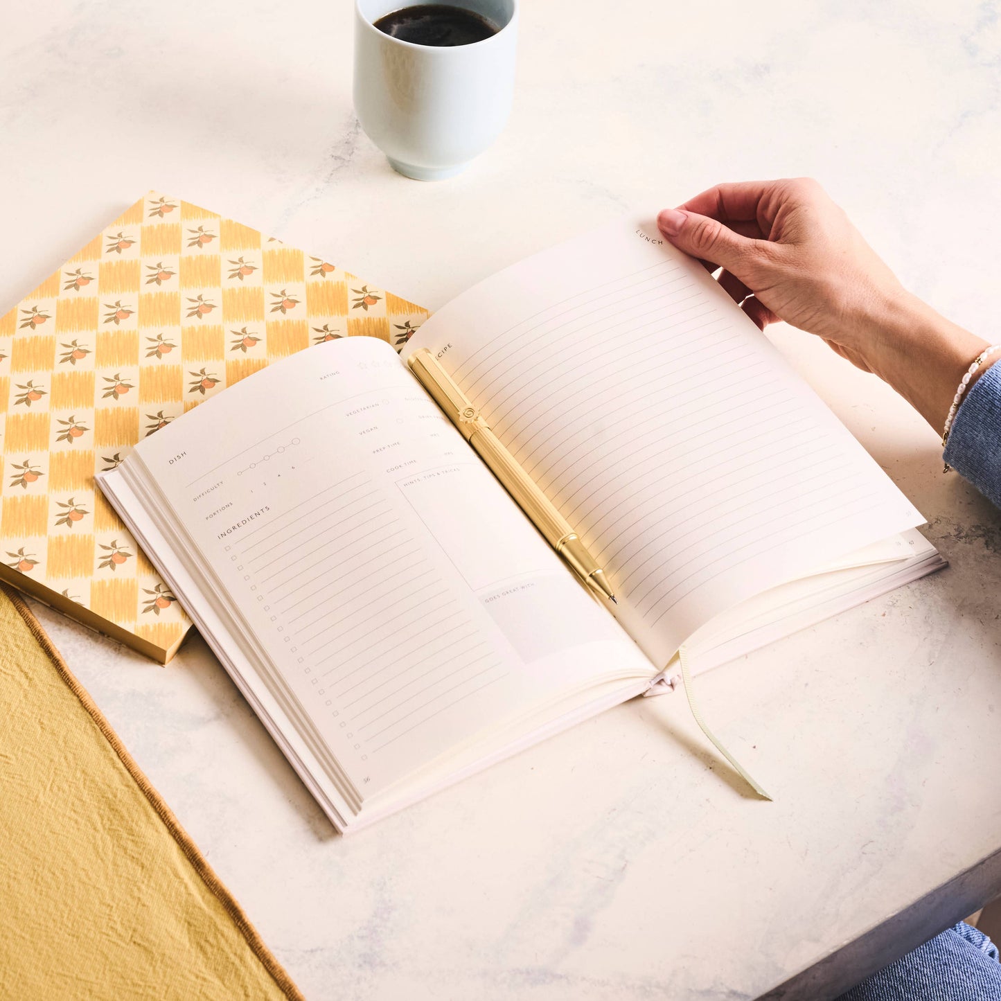 Guided Recipe Journal - Ceramic