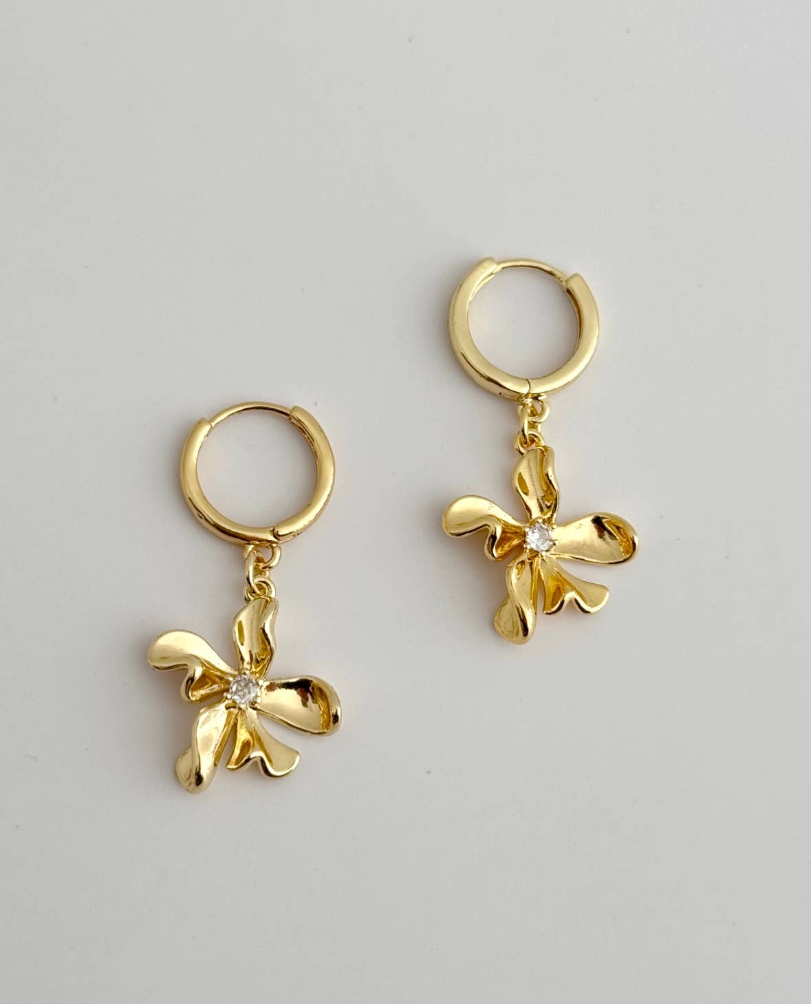 Plumeria Floating Earrings